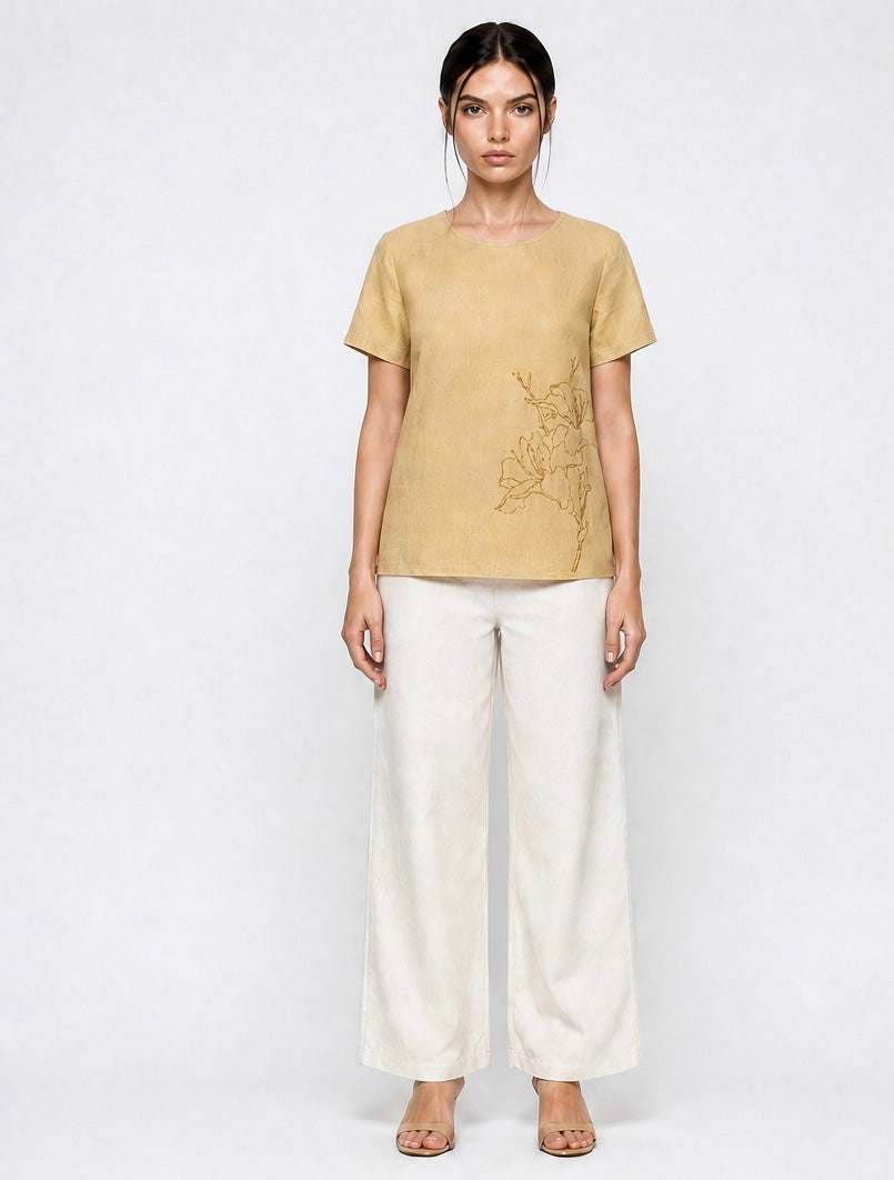 ALICE PRINTED SHORT SLEEVE TOP