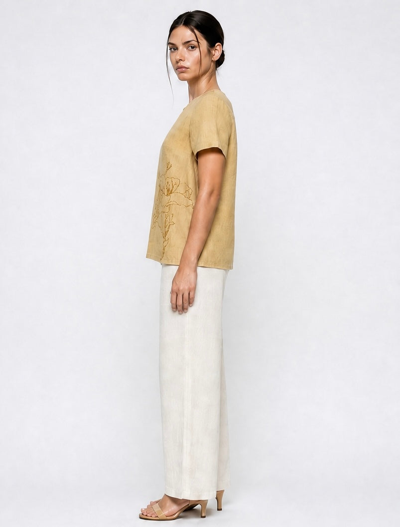 ALICE PRINTED SHORT SLEEVE TOP