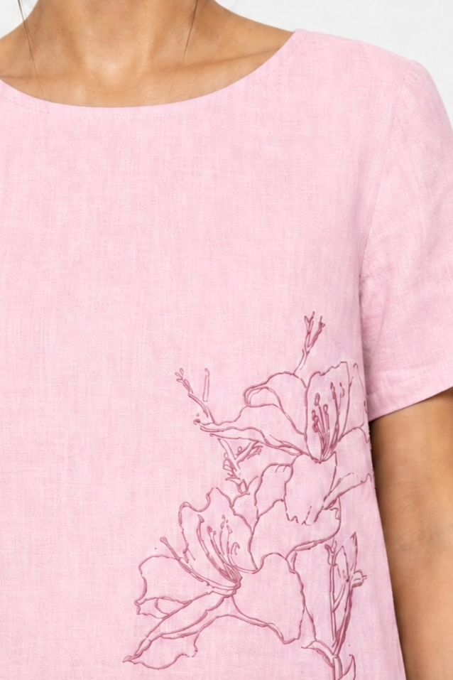 ALICE PRINTED SHORT SLEEVE TOP