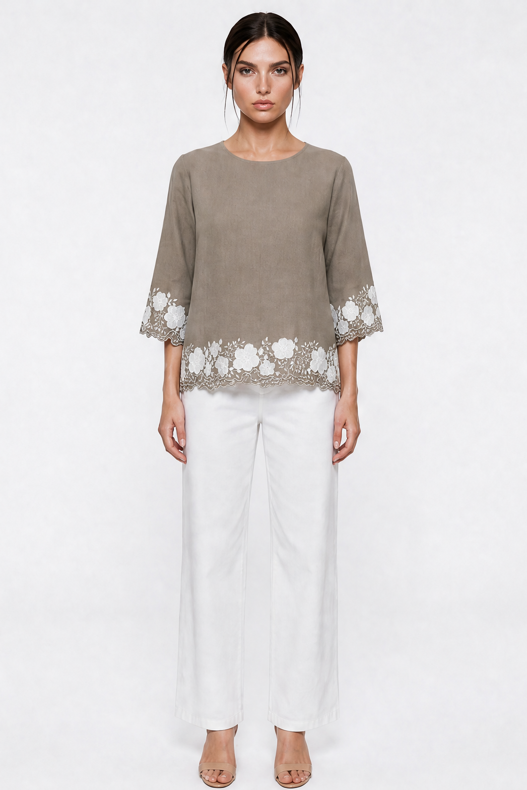 BERLIN QUARTER SLEEVE TOP