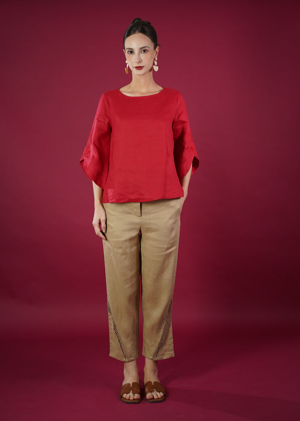 DIANE QUATER SSLEEVE TOP