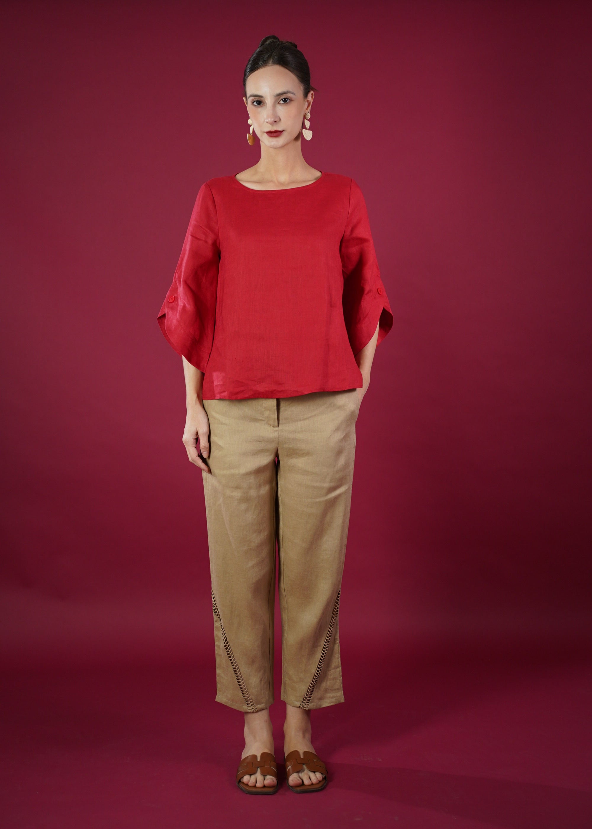 DIANE QUATER SSLEEVE TOP