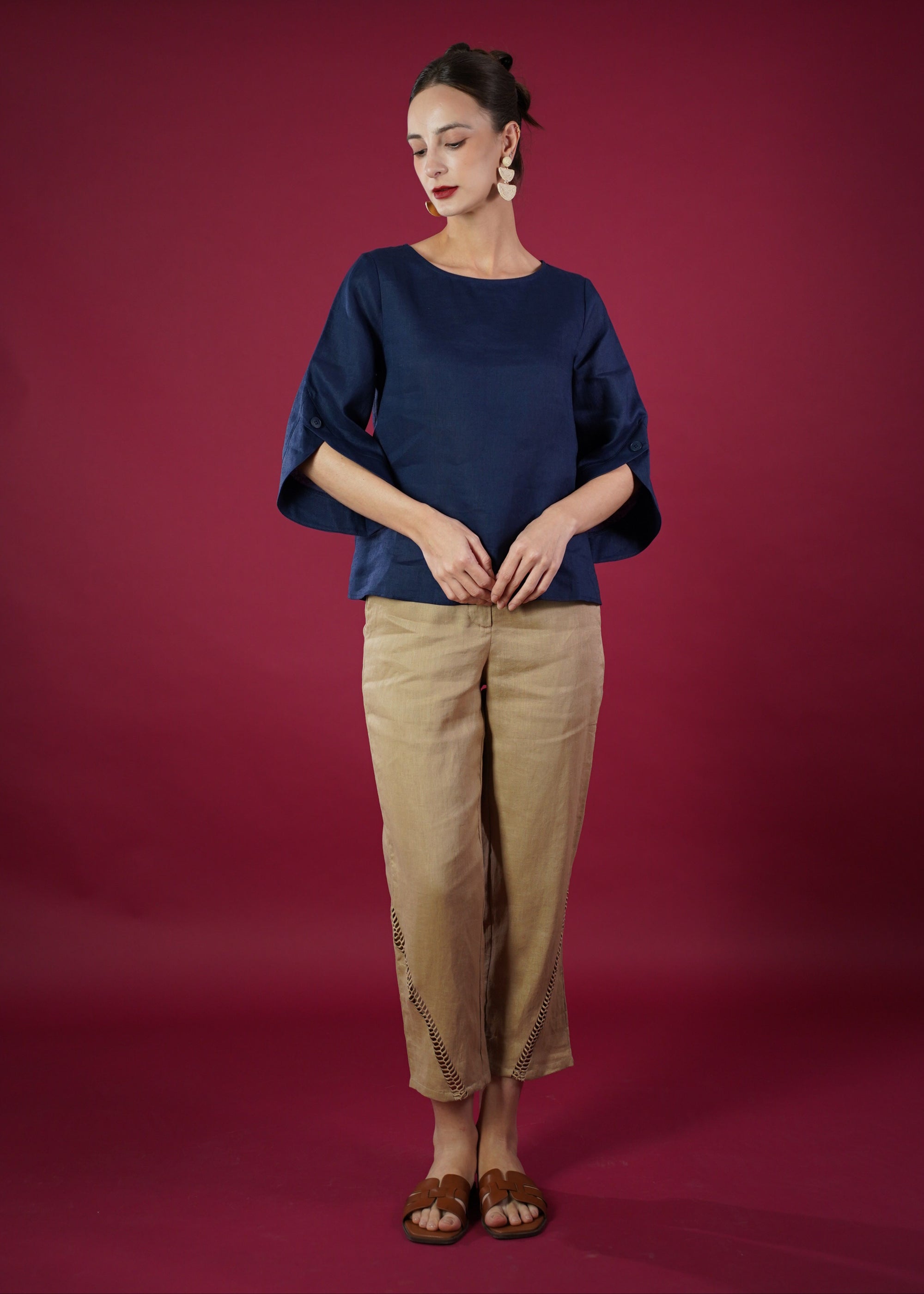 DIANE QUATER SSLEEVE TOP