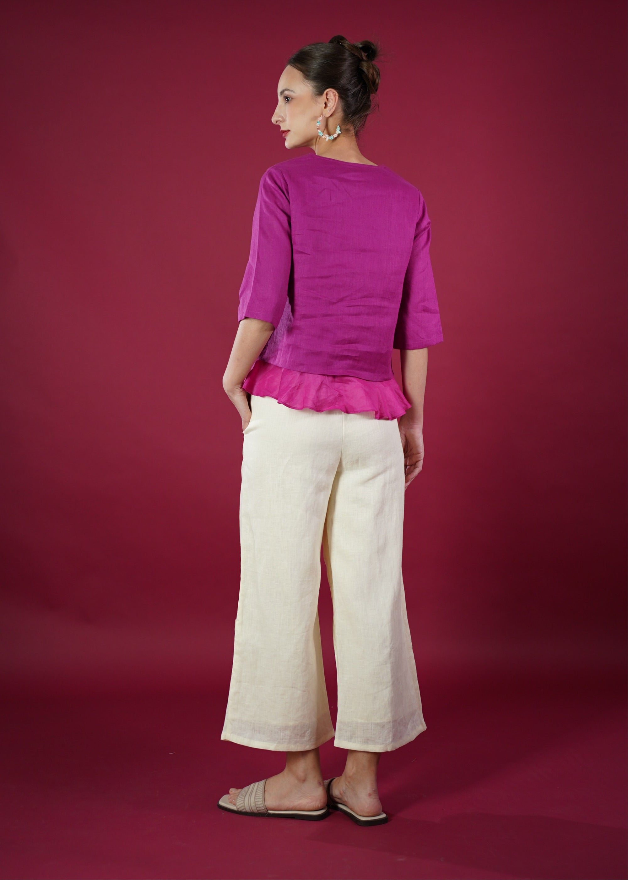 OTTILIA 3/4 SLEEVE TOP