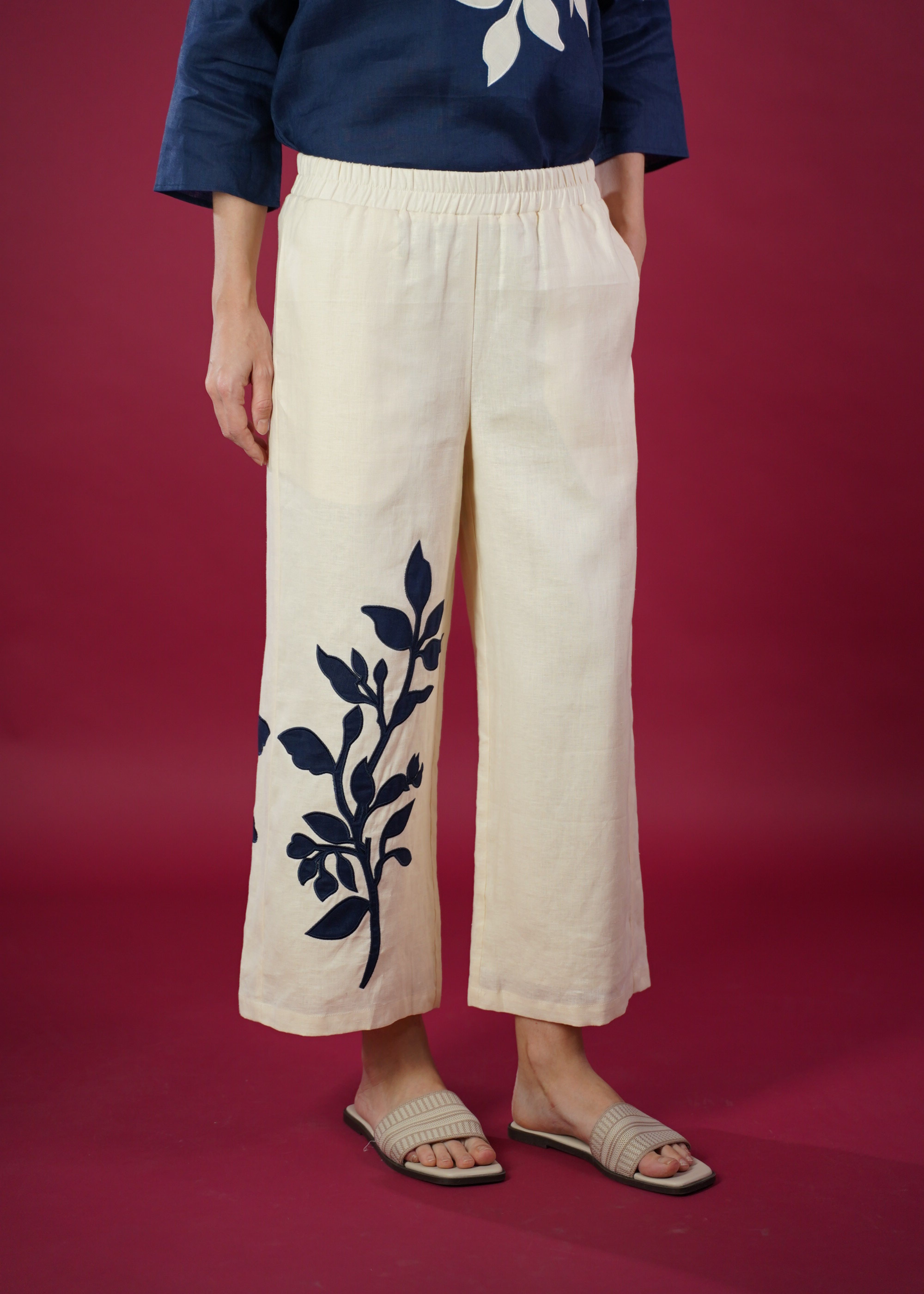 HELENA APPLIQUE PANTS – Island Shop - ResortWear, Versatile Design