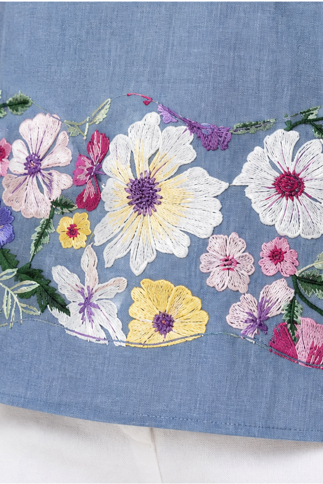 FLORAL PATCHING TOP