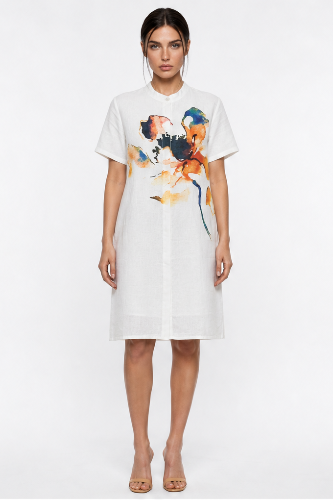 JUDITH PRINTED SHORT DRESS