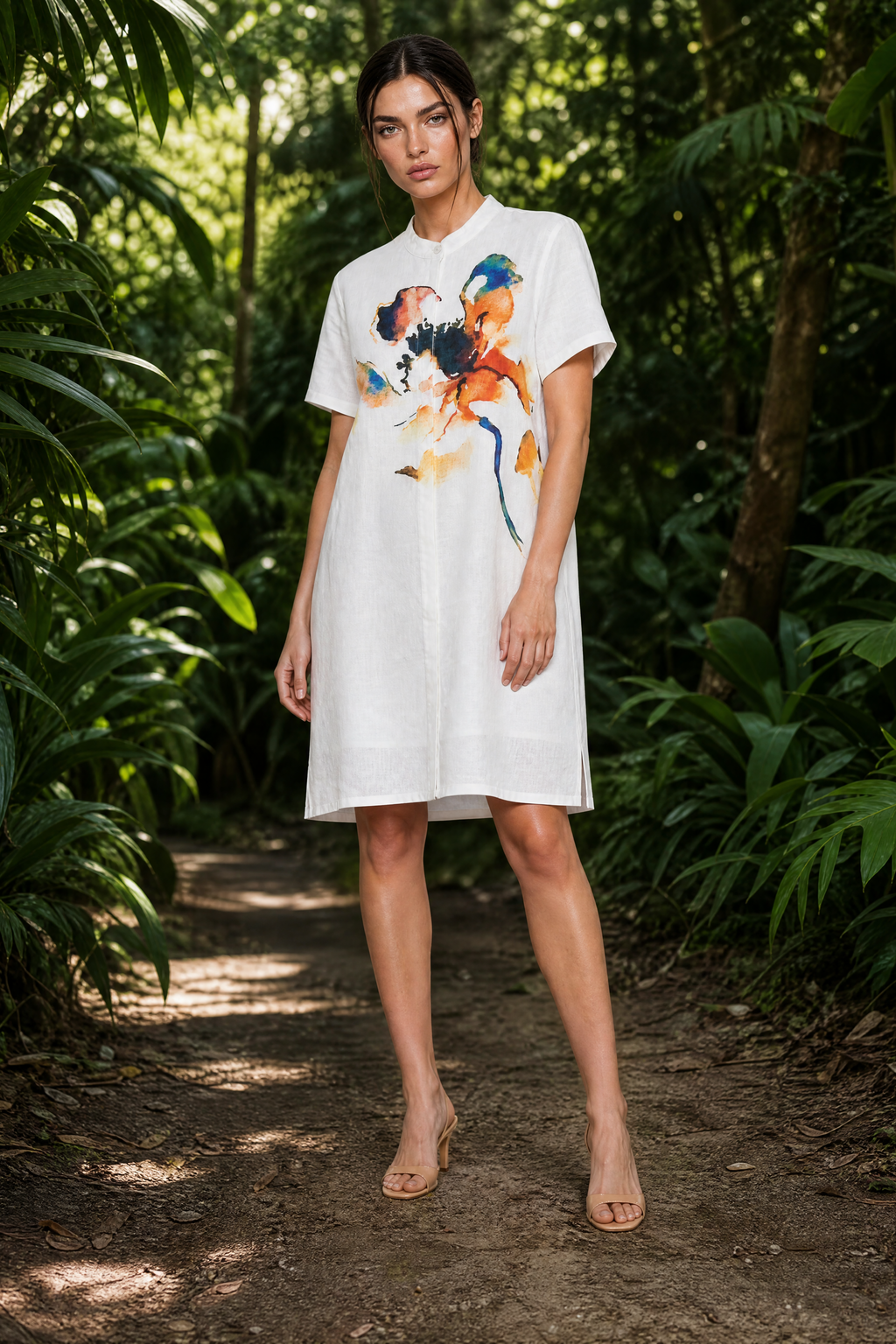 JUDITH PRINTED SHORT DRESS