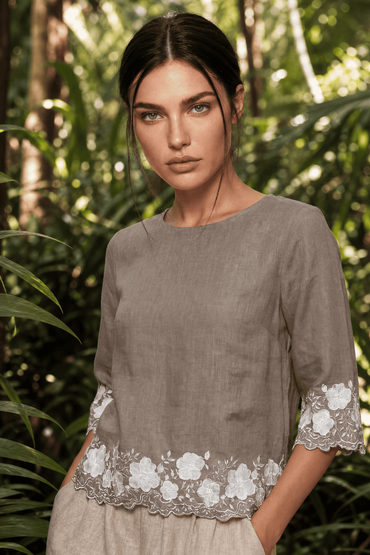 BERLIN QUARTER SLEEVE TOP