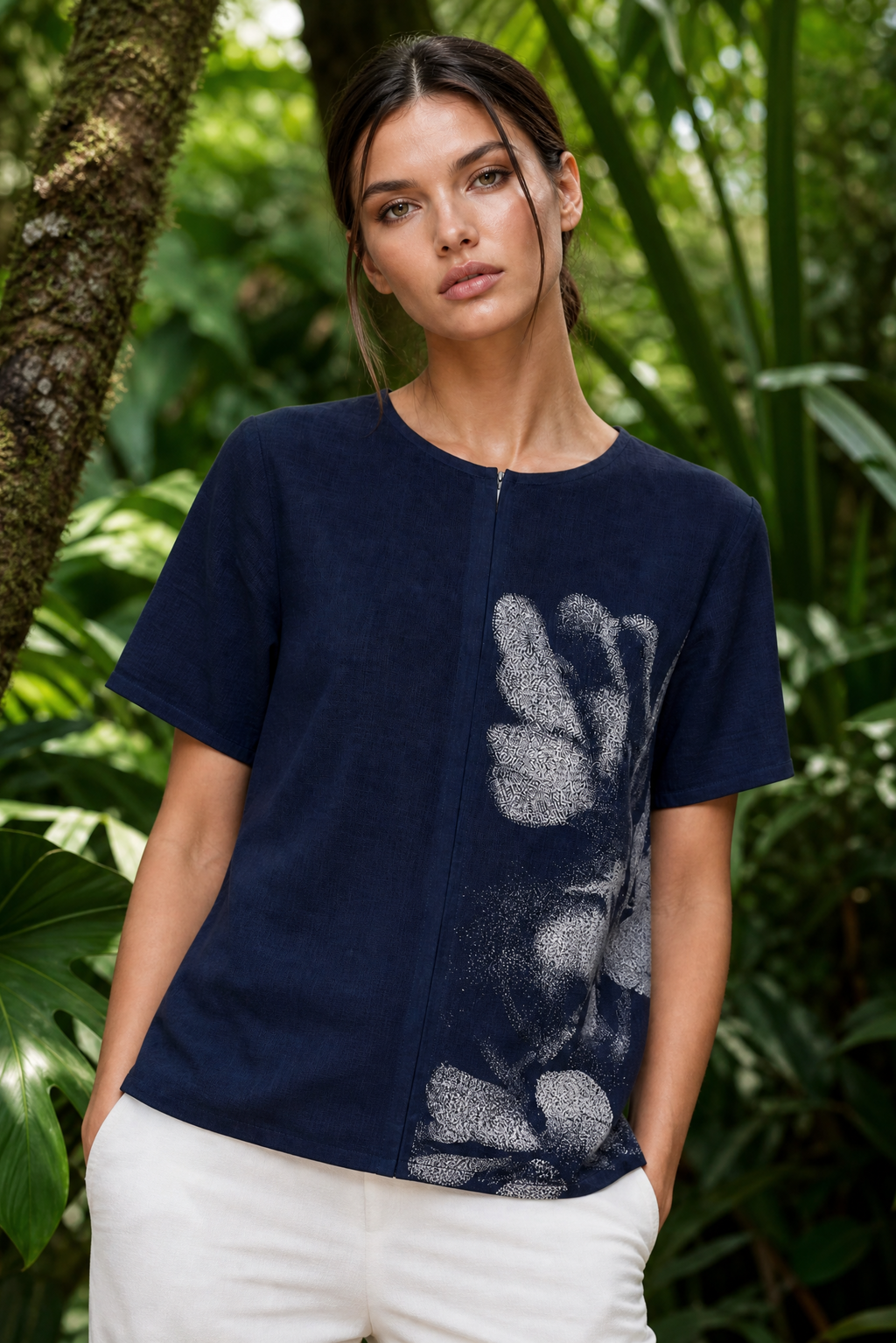ISLA WATER PRINT TOP