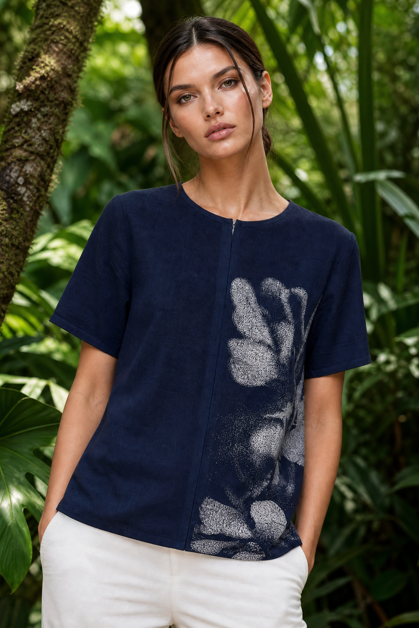 ISLA WATER PRINT TOP