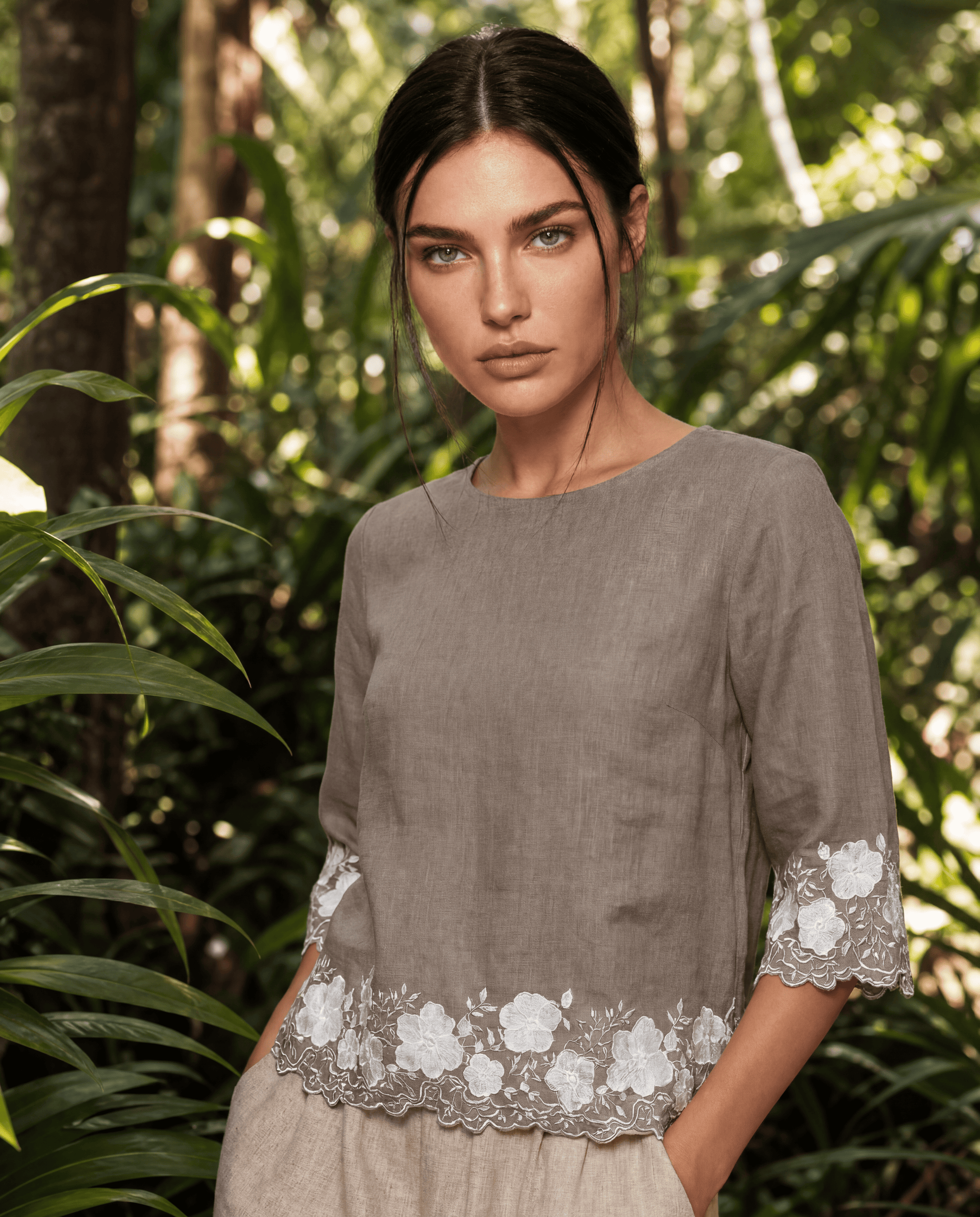 BERLIN QUARTER SLEEVE TOP
