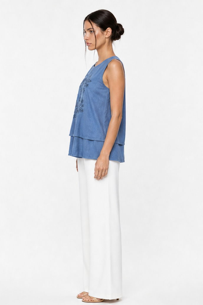 LISBON EMBROIDERED TOP
