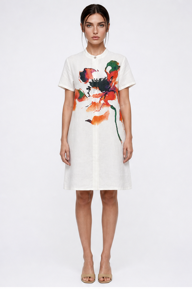 JUDITH PRINTED SHORT DRESS