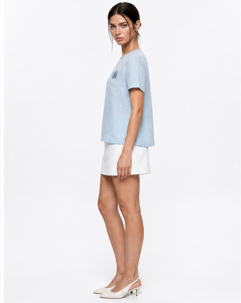 DAPH PRINTED TOP