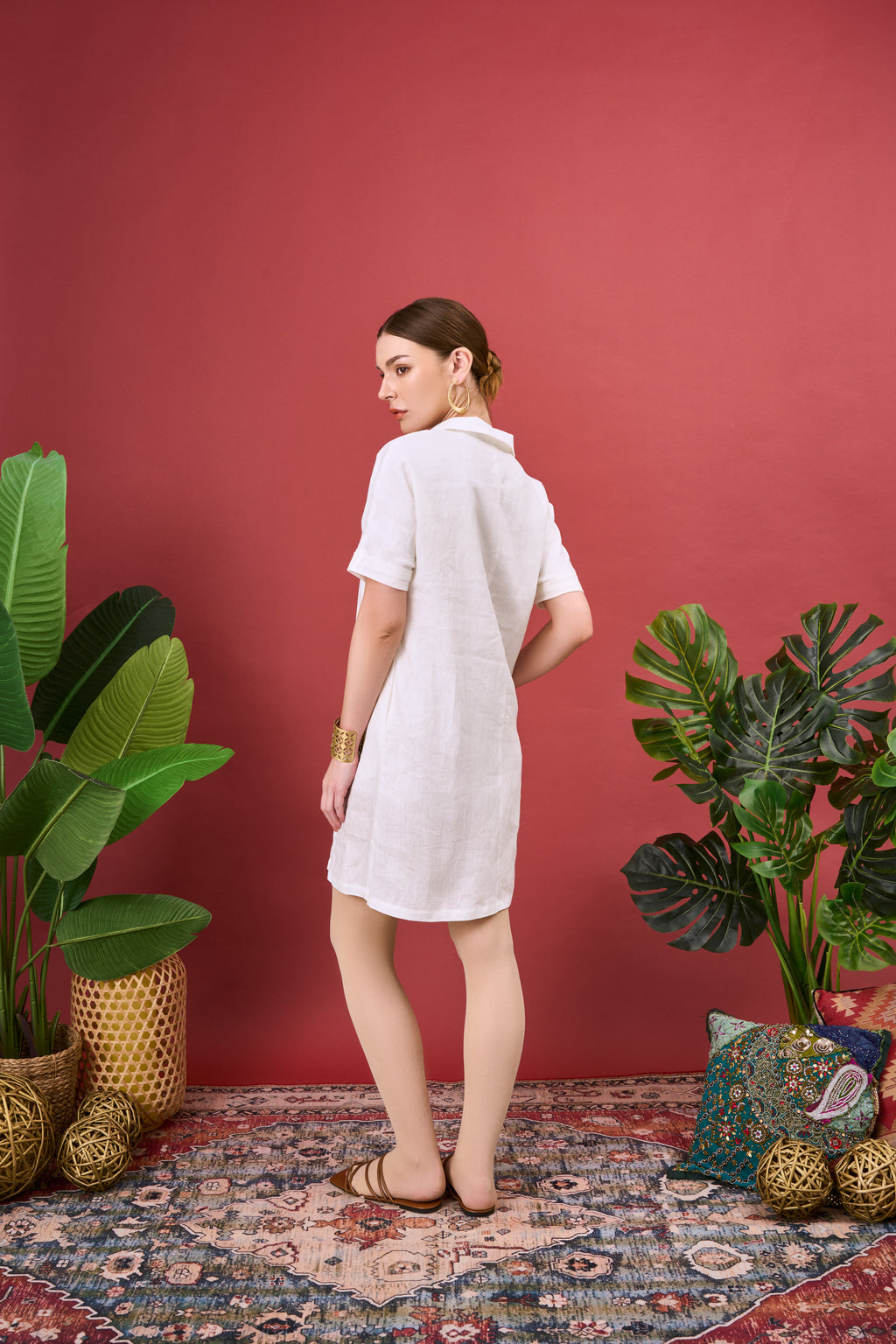 DOA SHIRT COLLAR DAILY DRESS