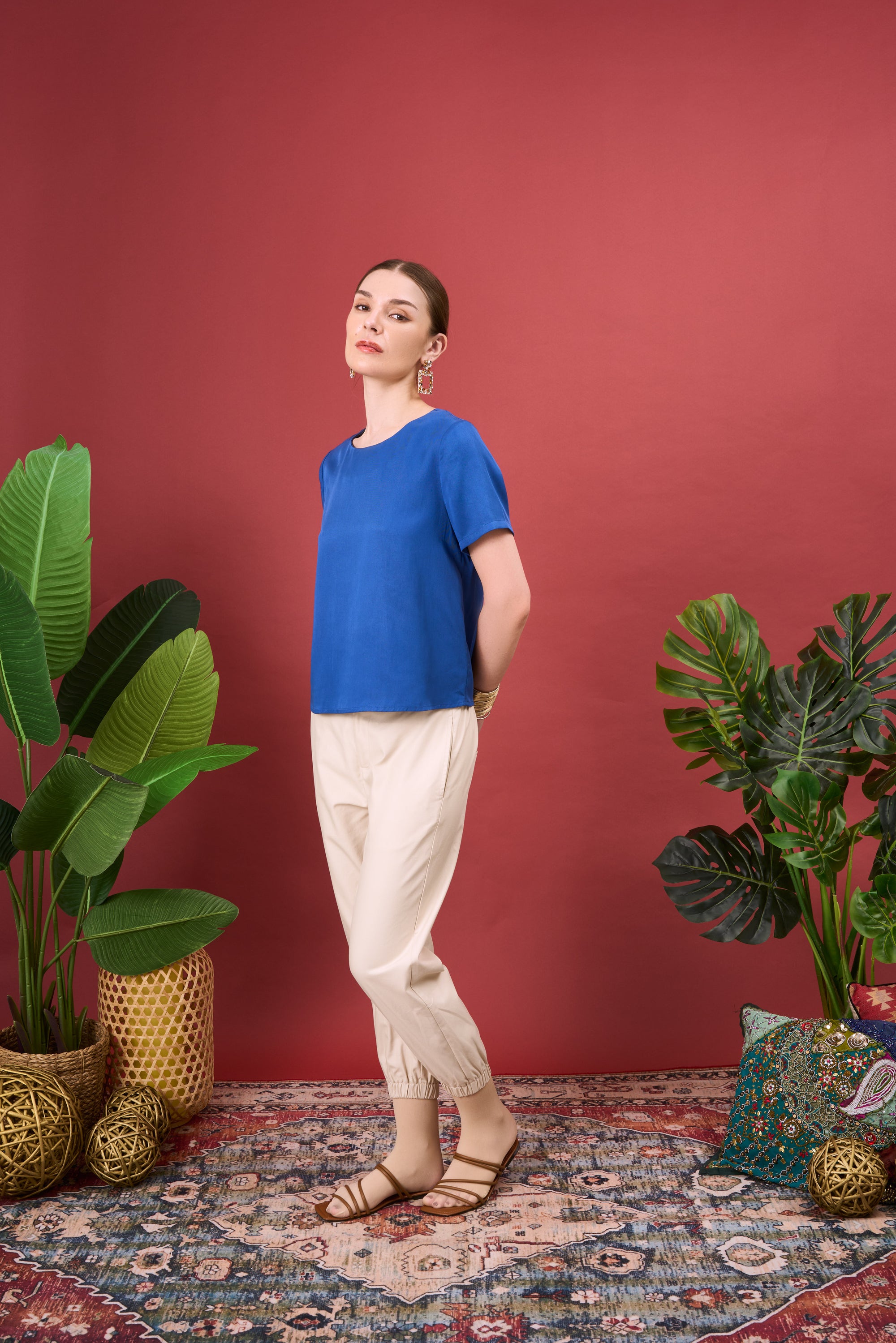 DAVVE ESSENTIAL POCKET BLOUSE