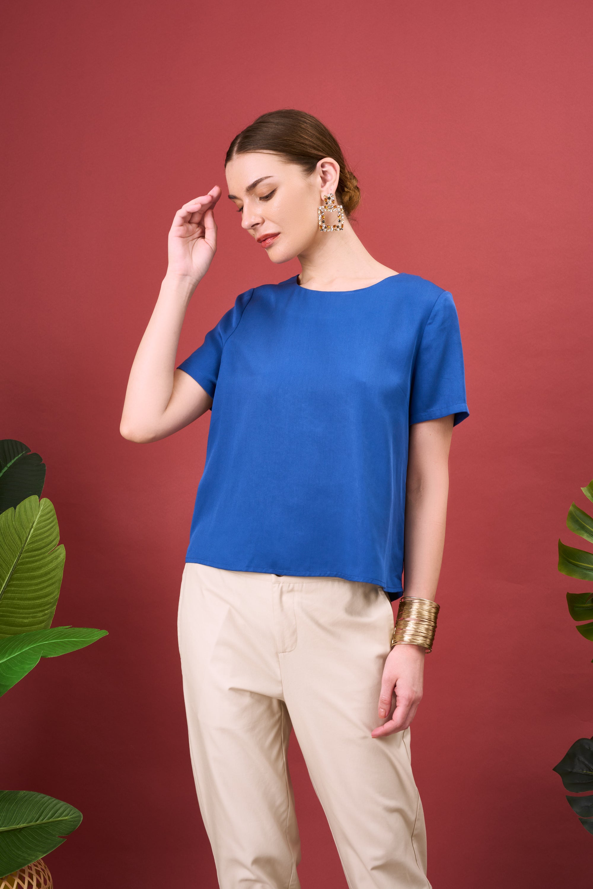 DAVVE ESSENTIAL POCKET BLOUSE