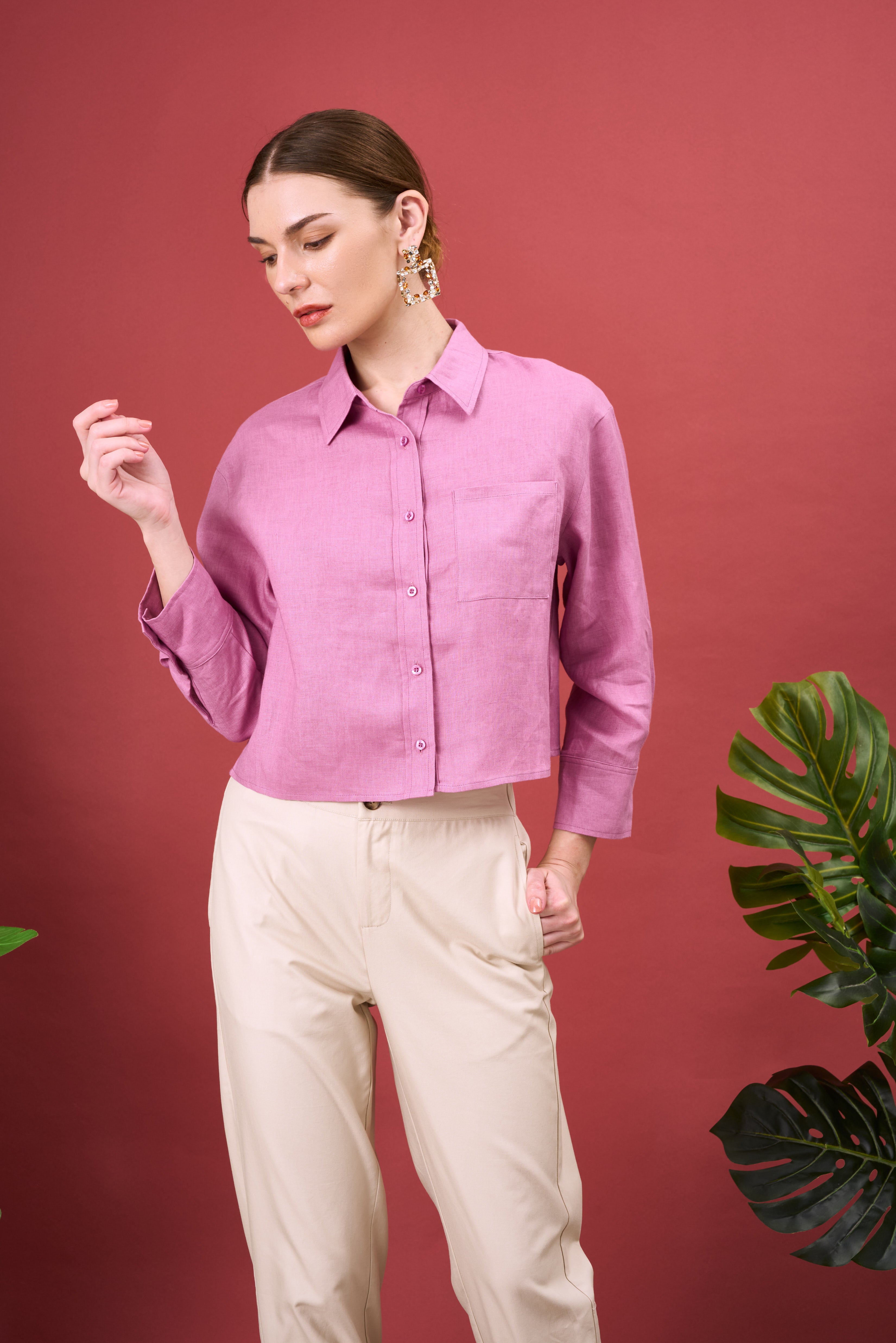 DAVVE CROPPED SHIRT