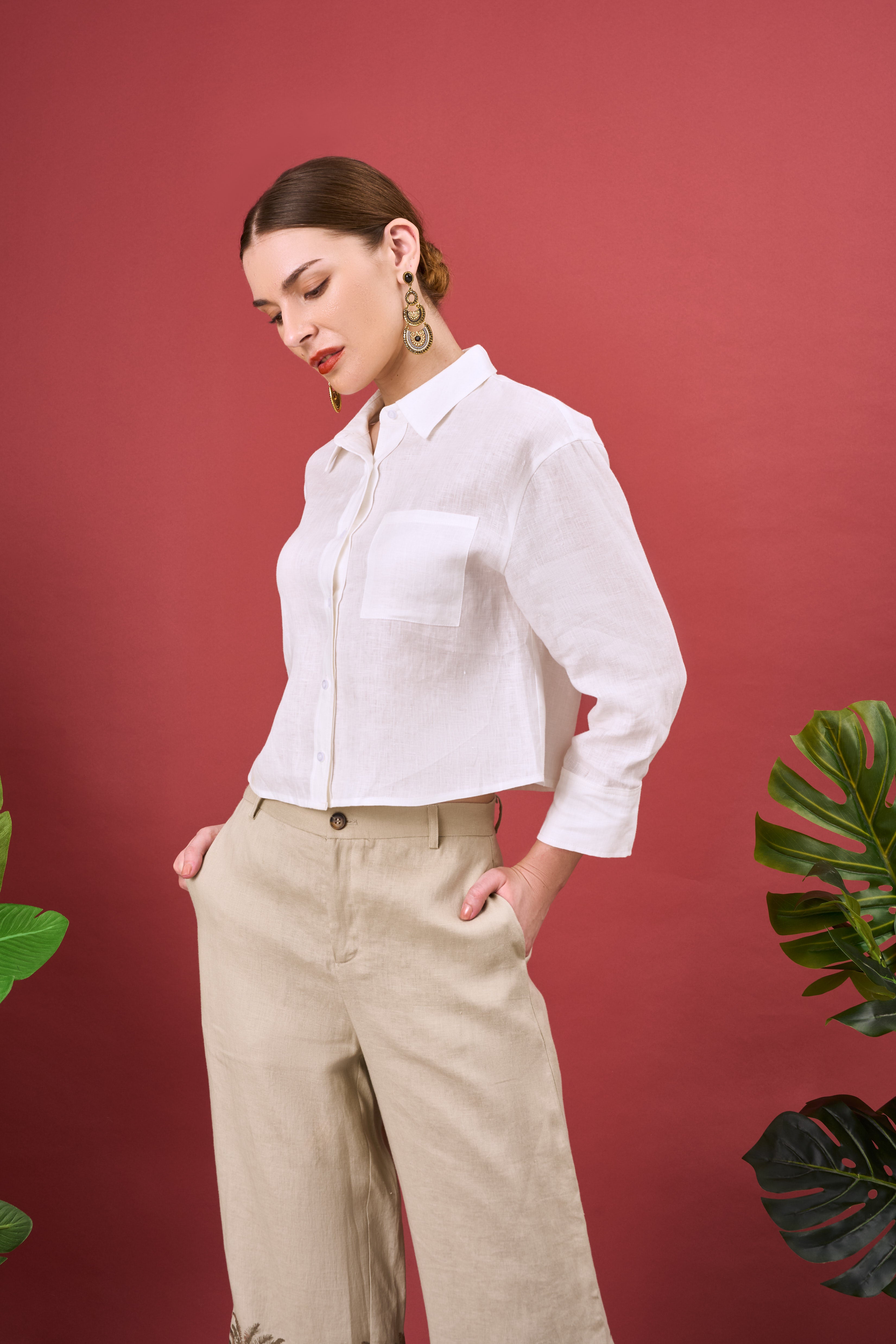 DAVVE CROPPED SHIRT