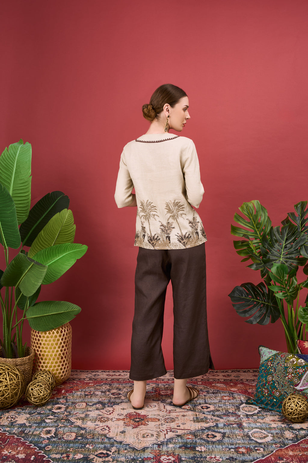 KINDRA PRINTED BLOUSE