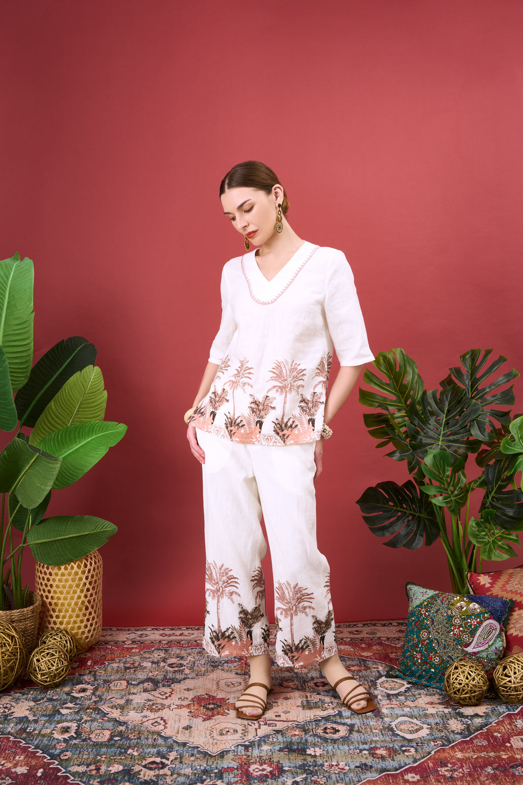 KINDRA PRINTED BLOUSE