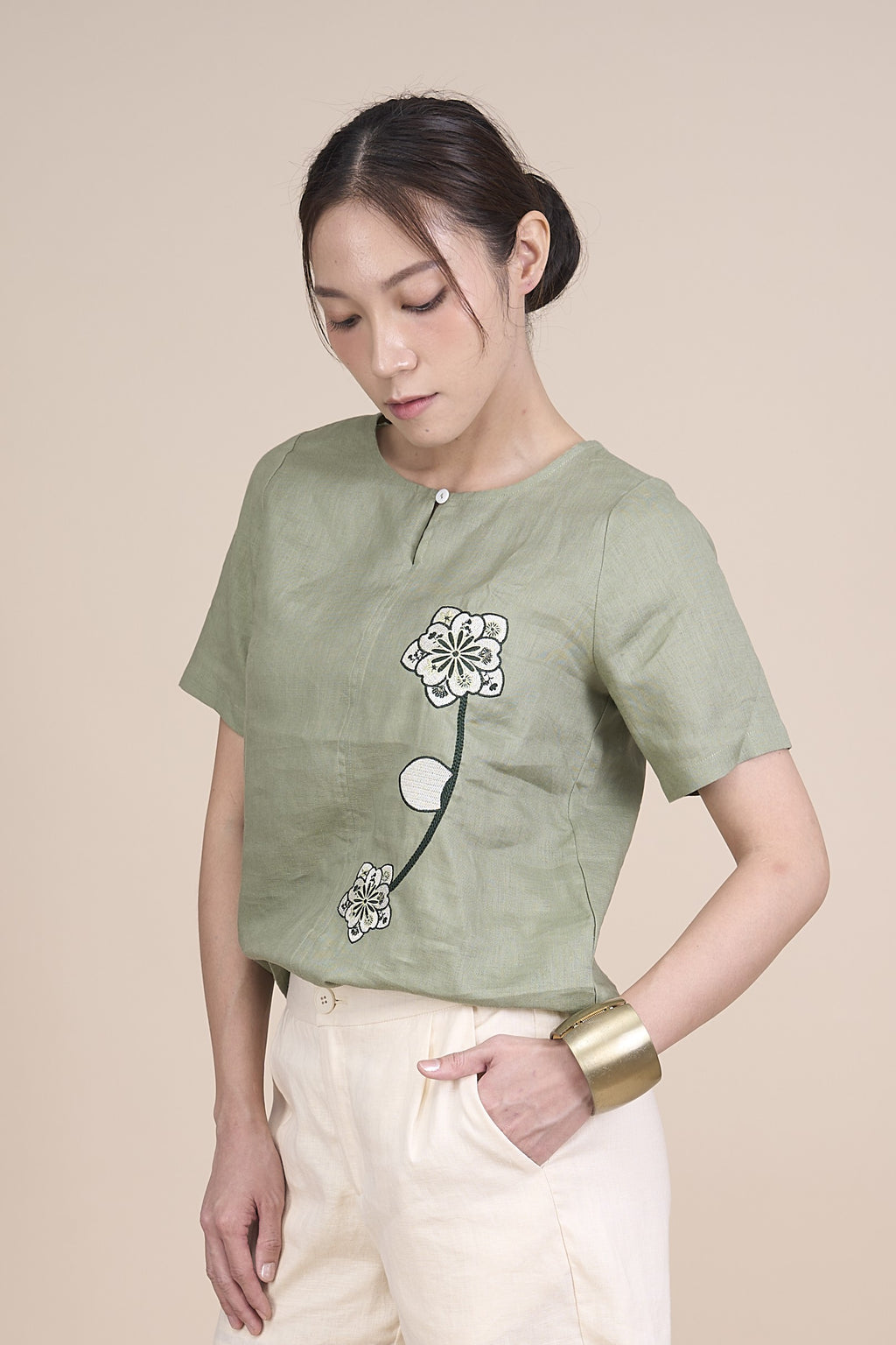 SHIRLEY QUARTER SLEEVE TOP