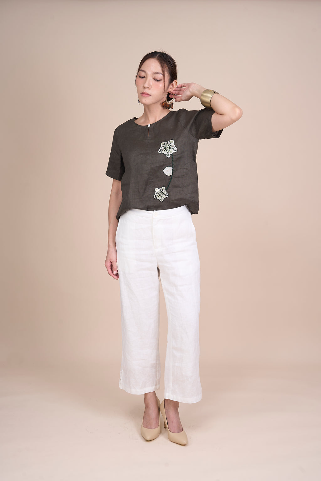 SHIRLEY QUARTER SLEEVE TOP