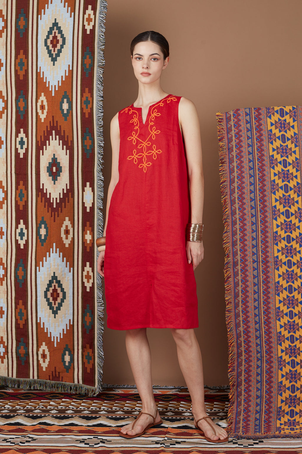 KHALIA V NECK MIDI