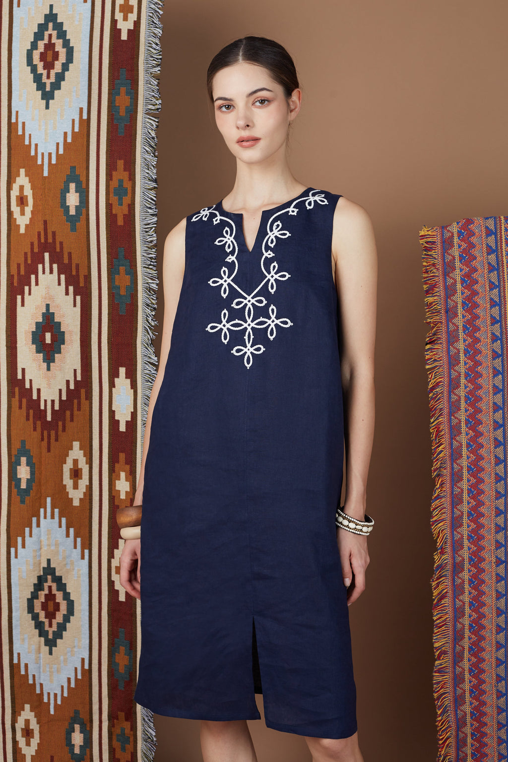 KHALIA V NECK MIDI