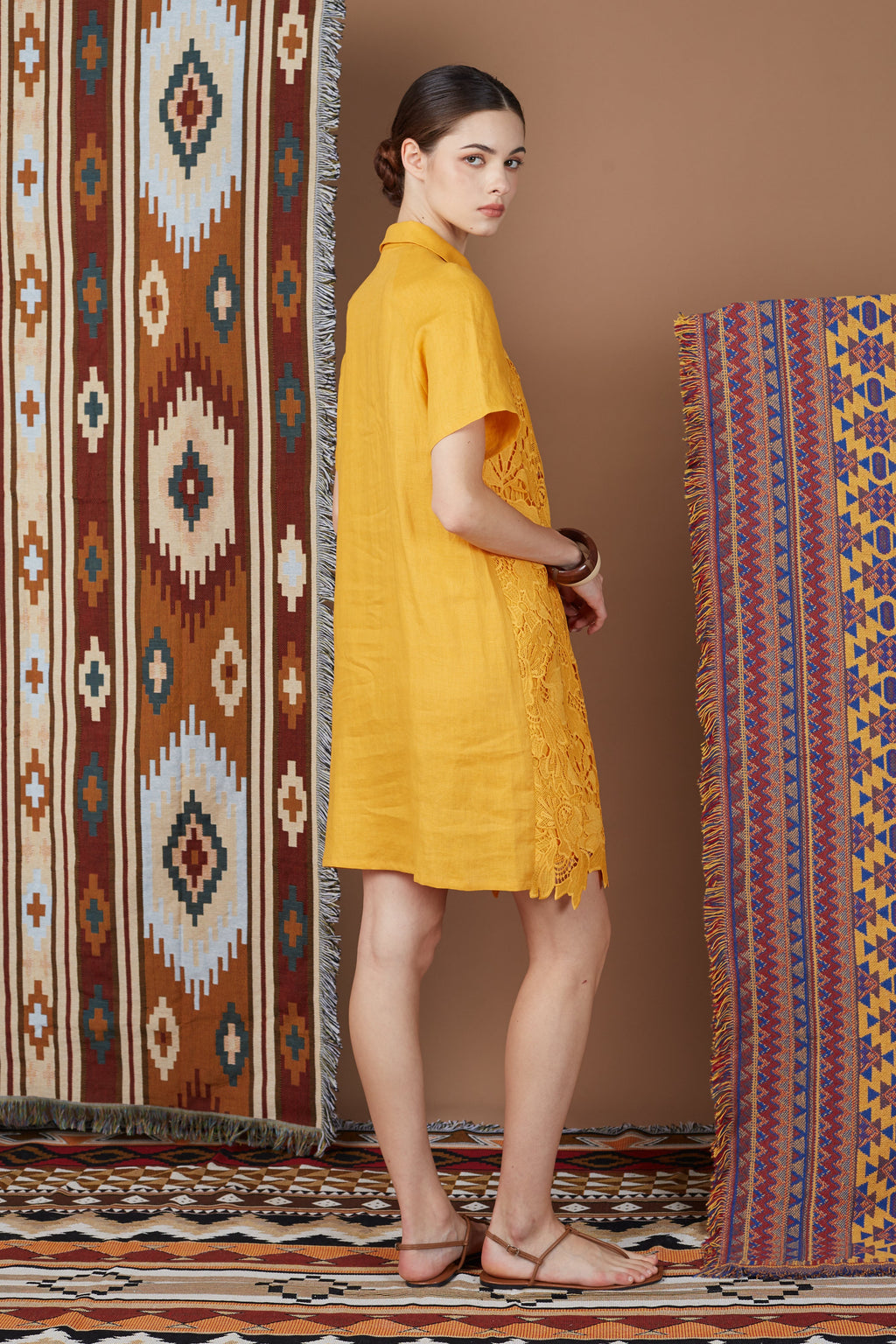 LINDY LACE SHIRT DRESS
