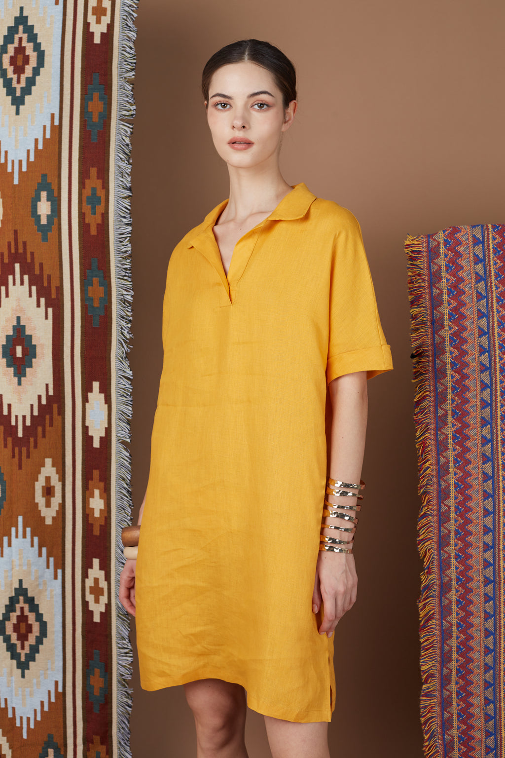 DOA SHIRT COLLAR DAILY DRESS