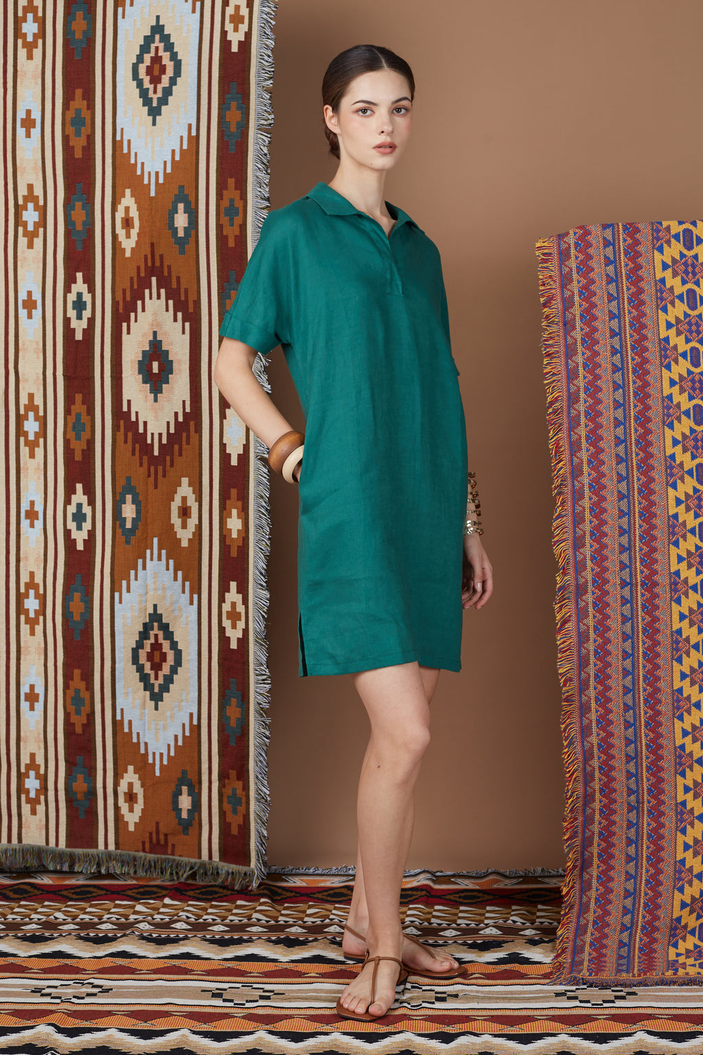 DOA SHIRT COLLAR DAILY DRESS