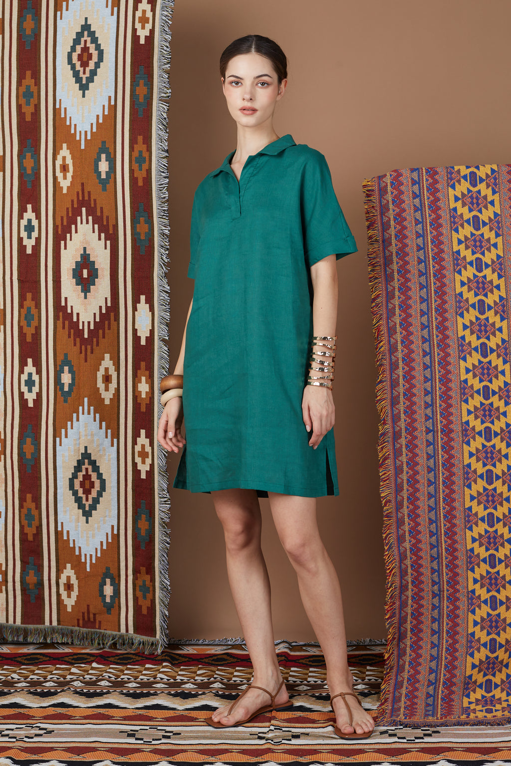 DOA SHIRT COLLAR DAILY DRESS