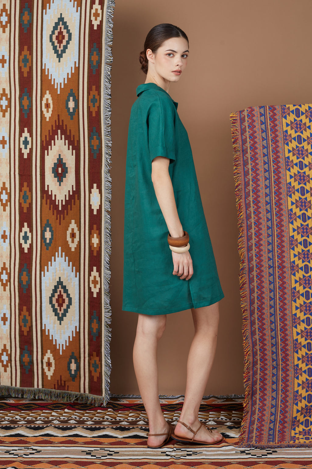 DOA SHIRT COLLAR DAILY DRESS