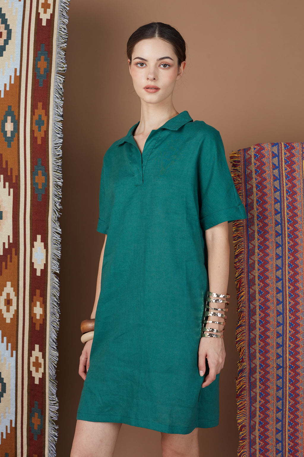 DOA SHIRT COLLAR DAILY DRESS
