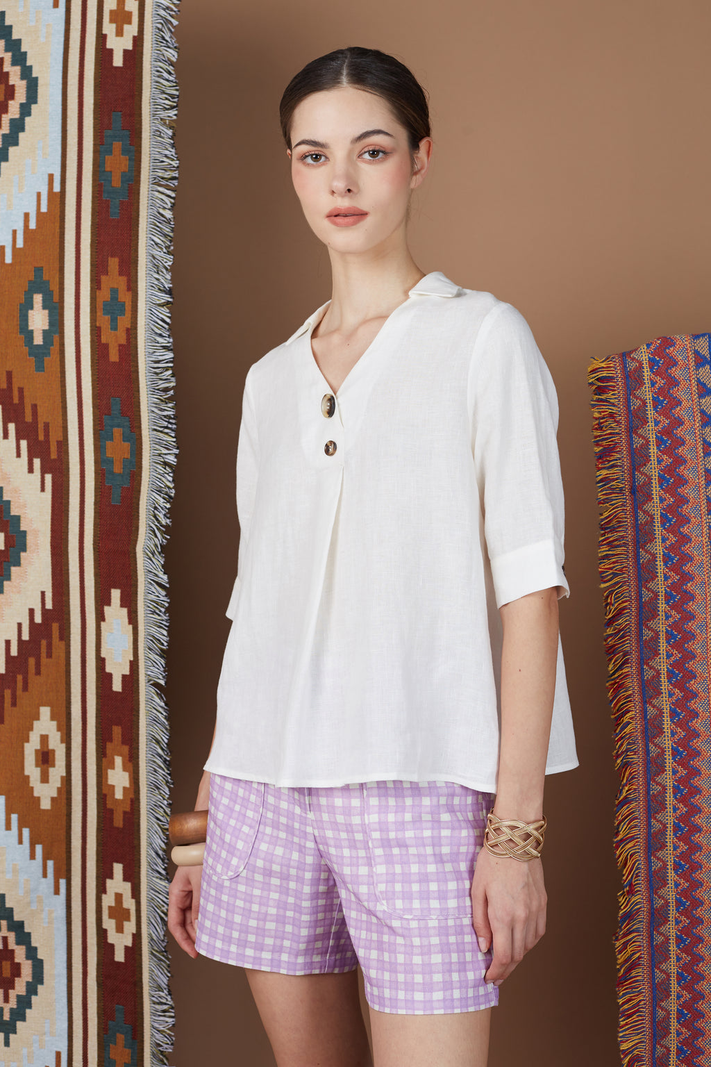 MILAKAY CHECKED SHORTS