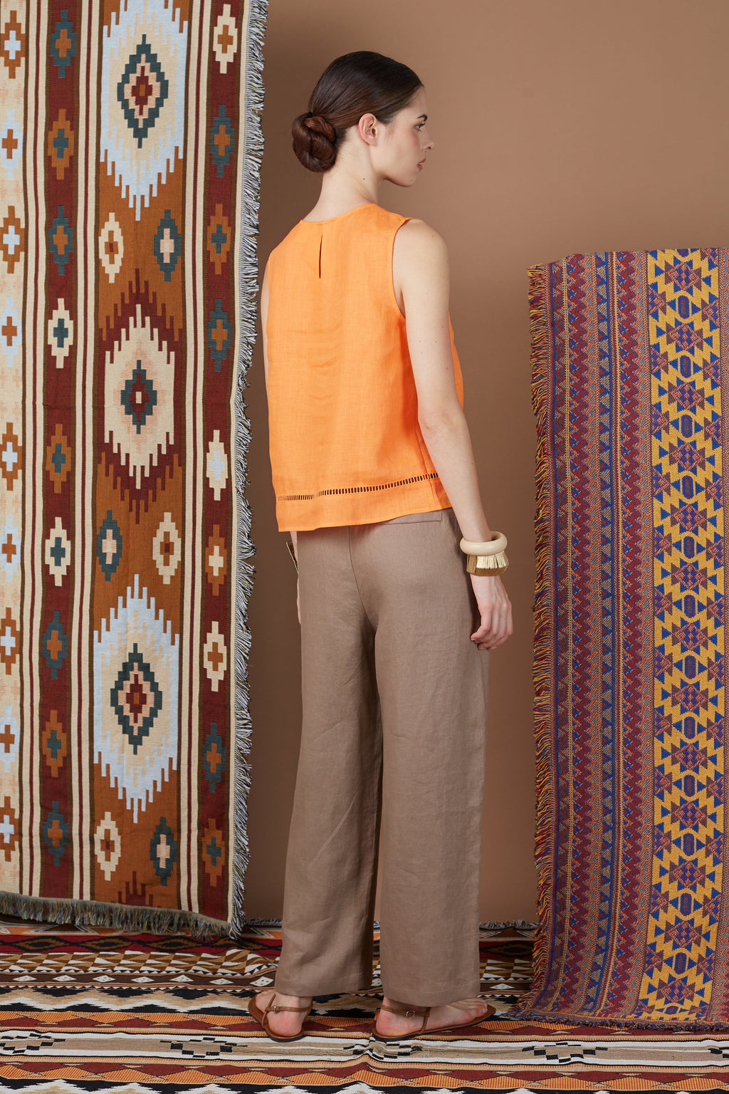 BERTA EMBROIDERY TOP