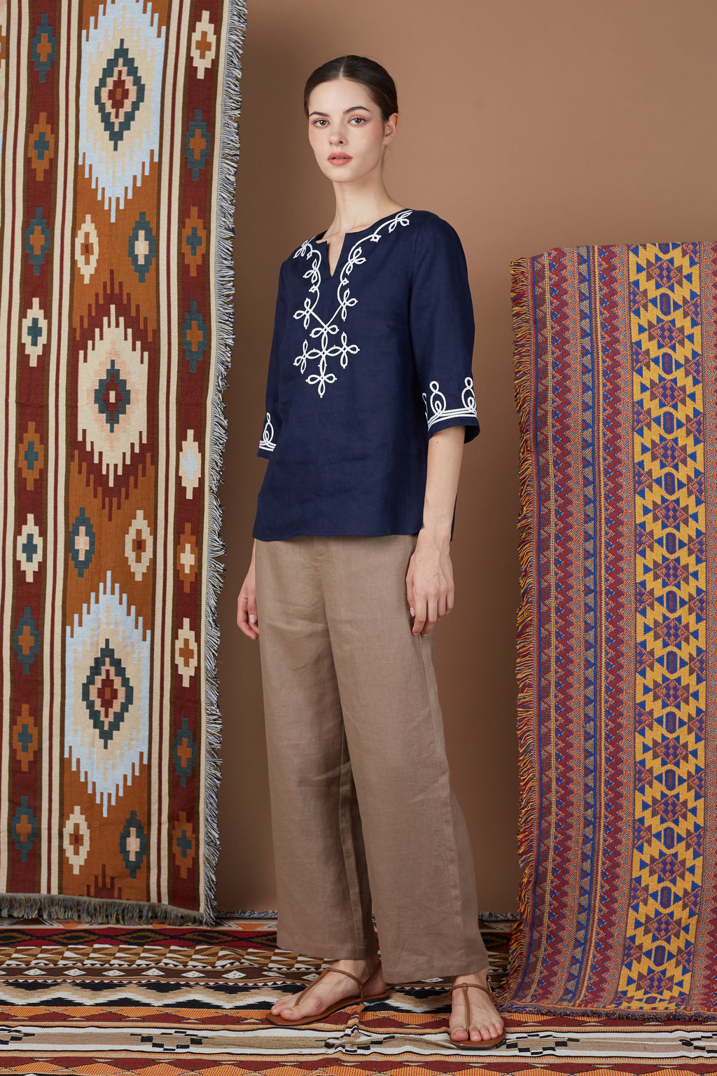 KHALIA V NECK BLOUSE