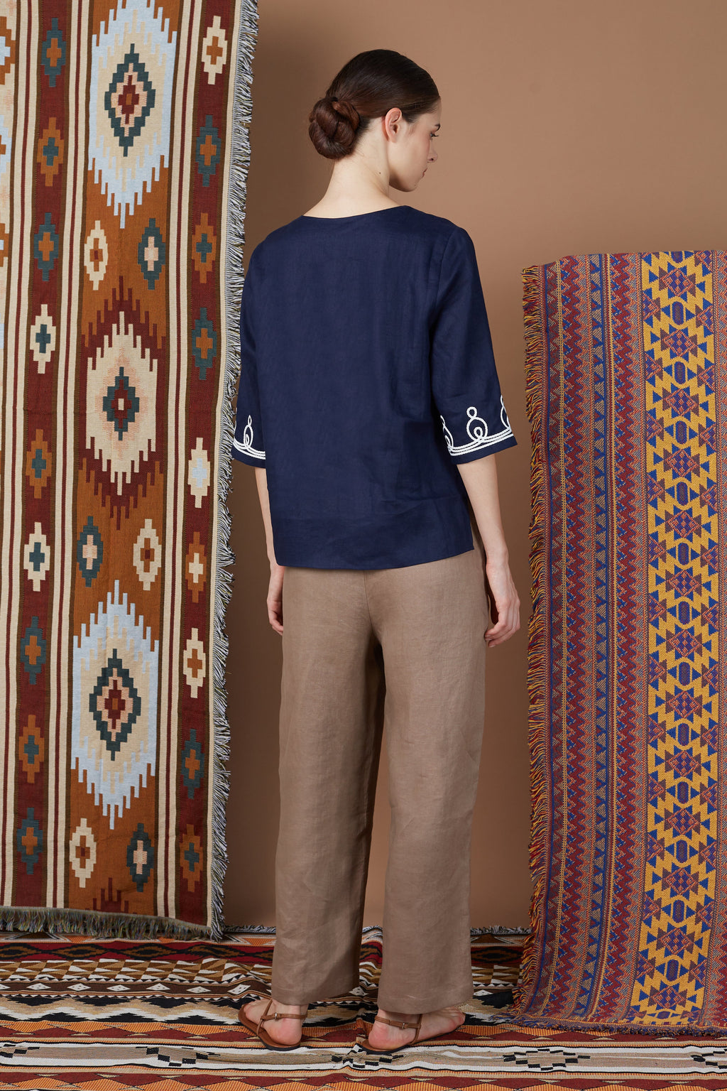 KHALIA V NECK BLOUSE