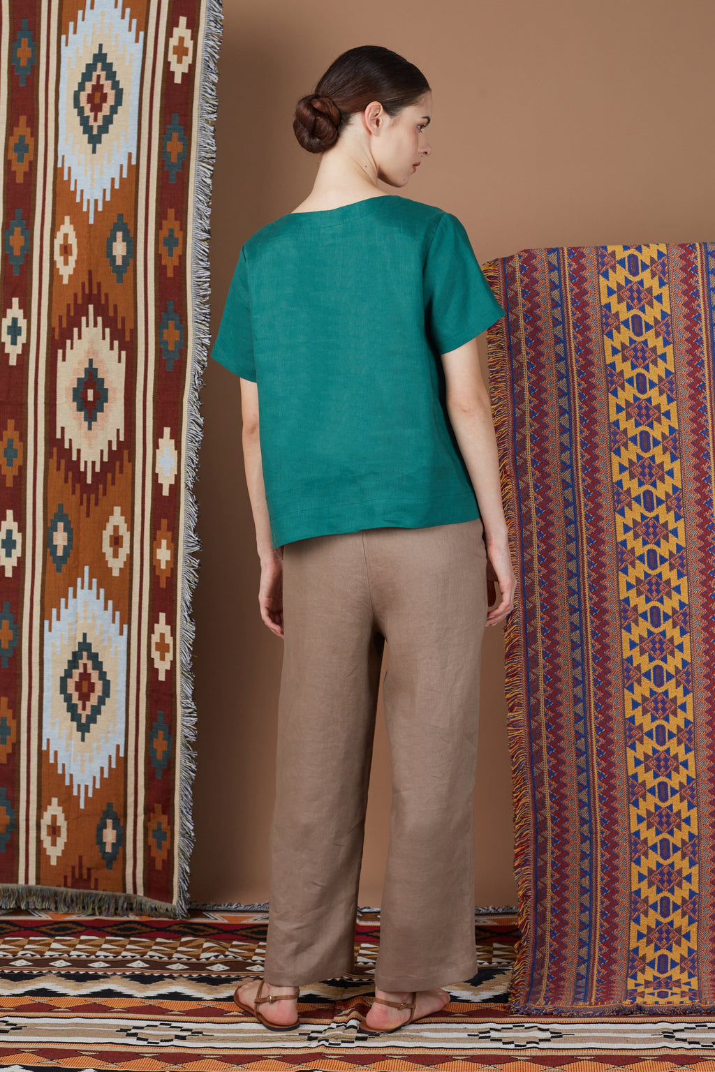 Linen Flared Pants