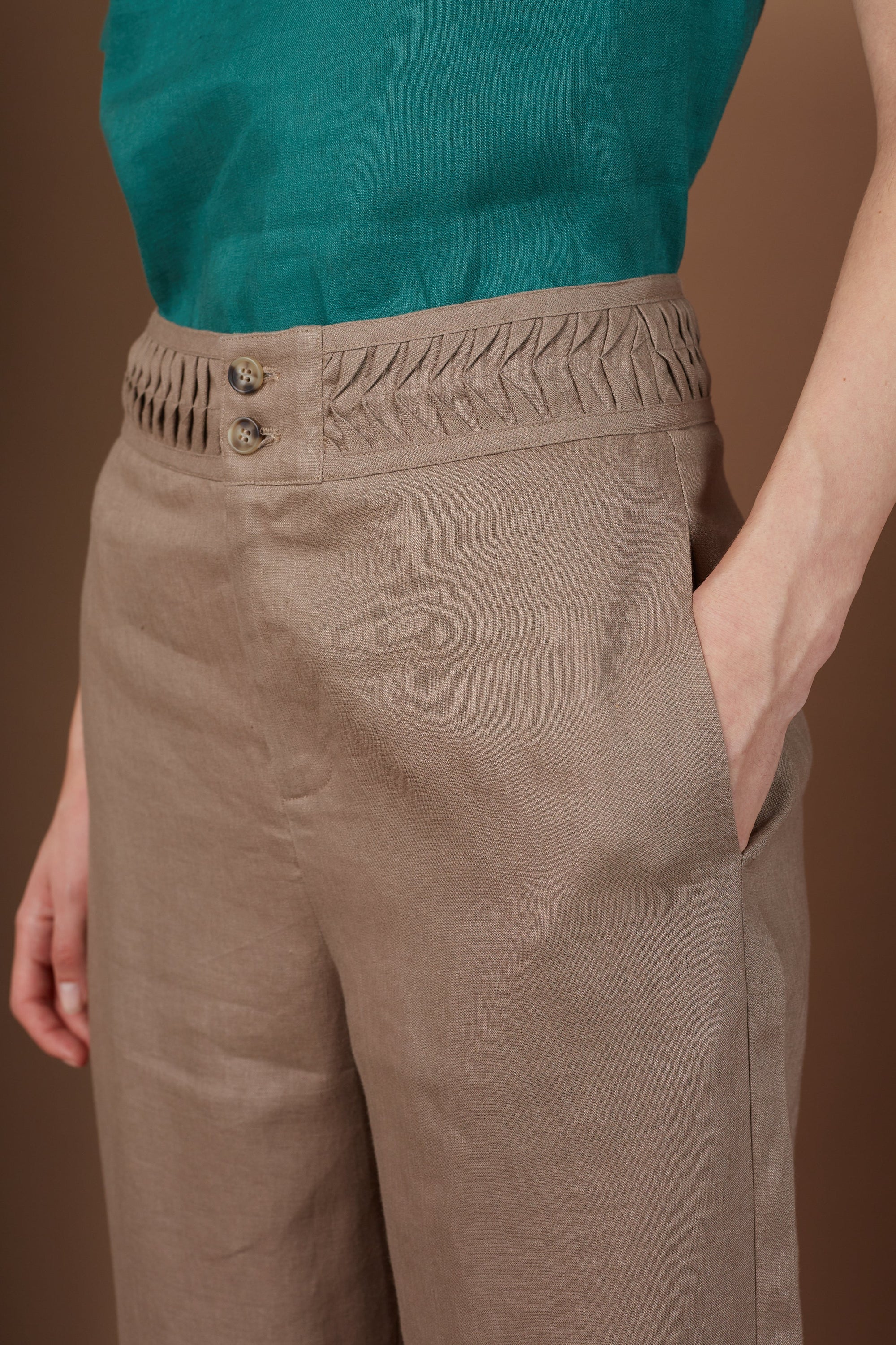 Linen Flared Pants