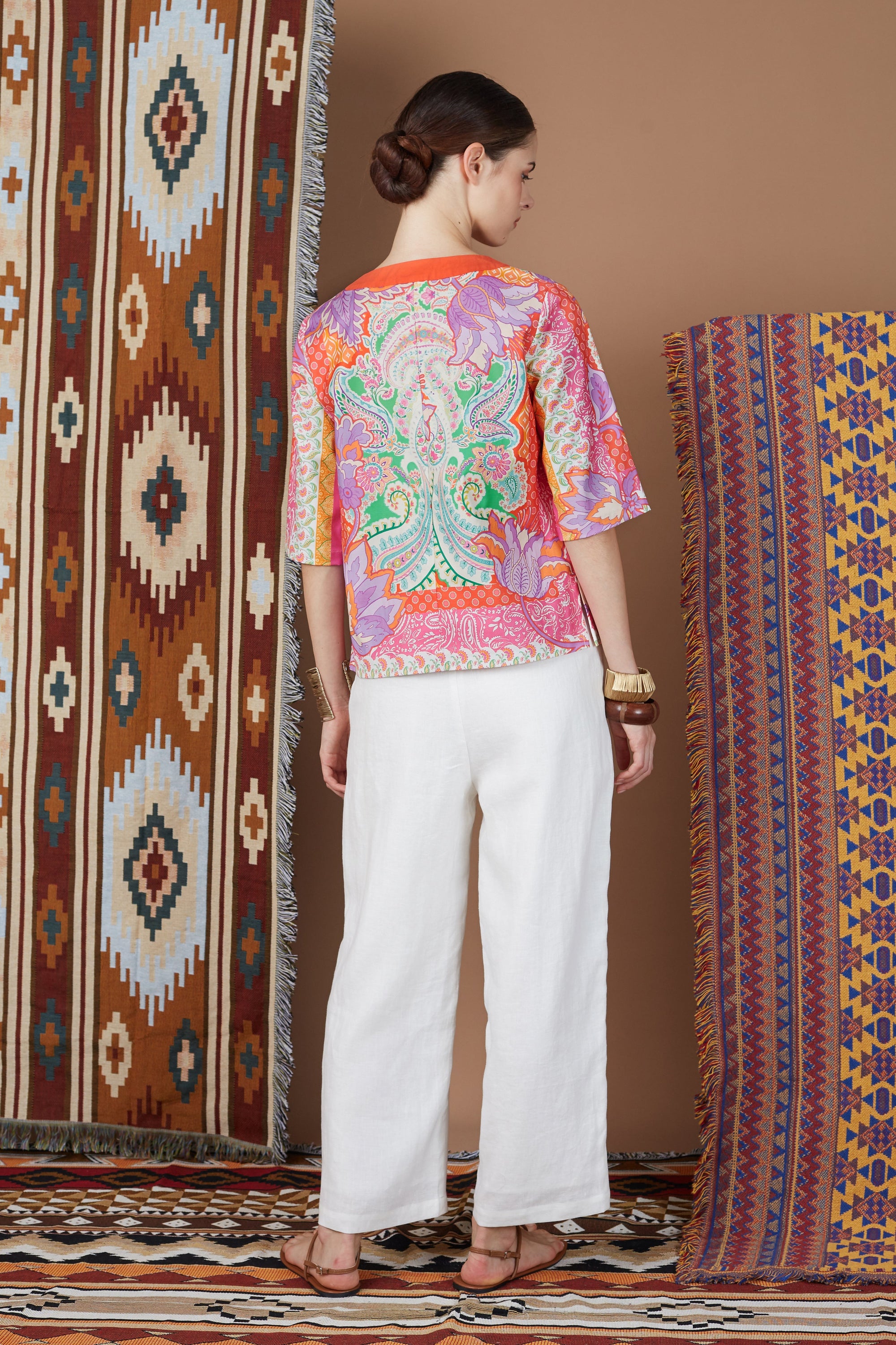 Linen Flared Pants