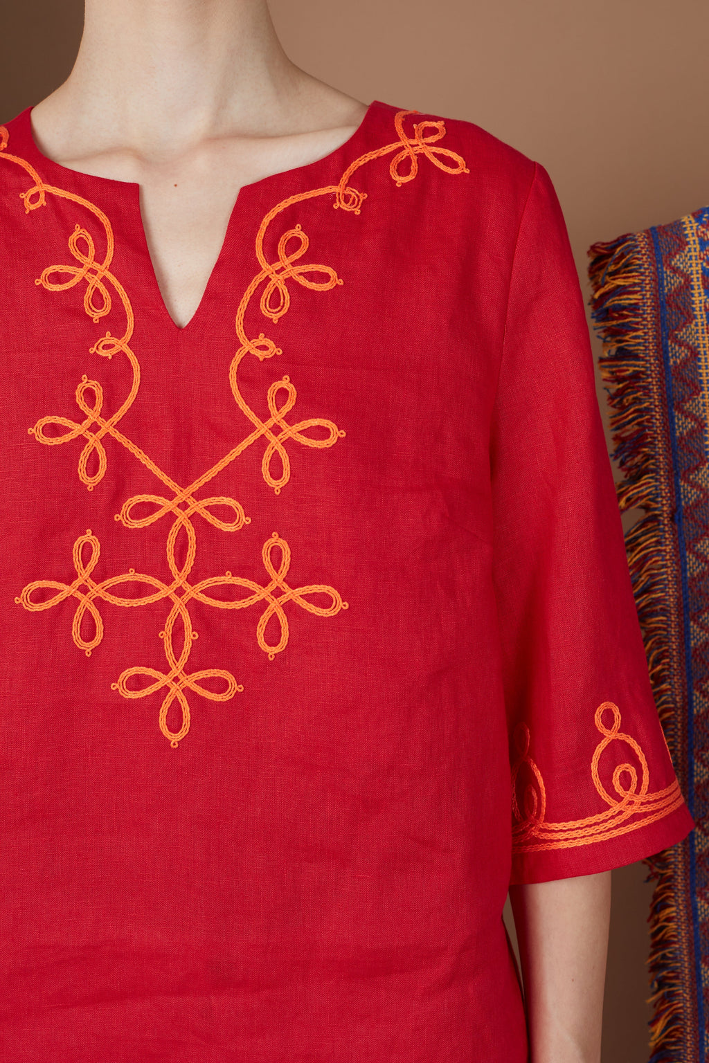 KHALIA V NECK BLOUSE