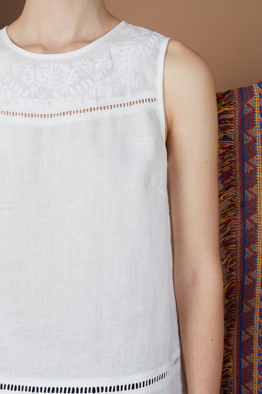 BERTA EMBROIDERY TOP