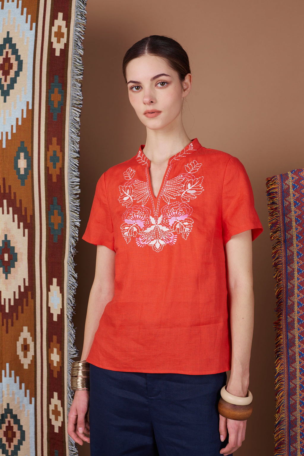 SHIA ORIENTAL EMBROIDERY TOP