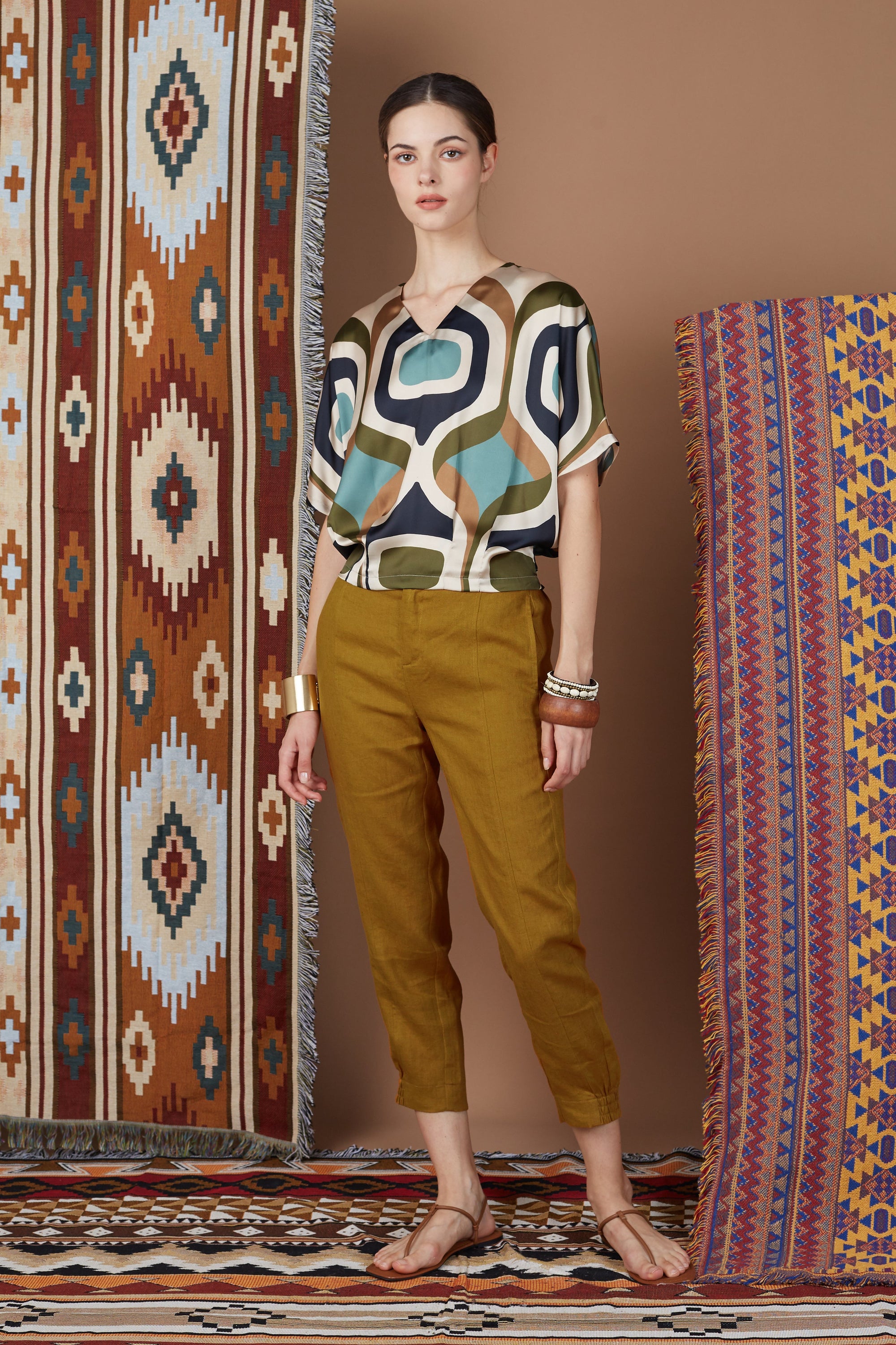 KYLE ELASTIC HEM TAPERED PANTS