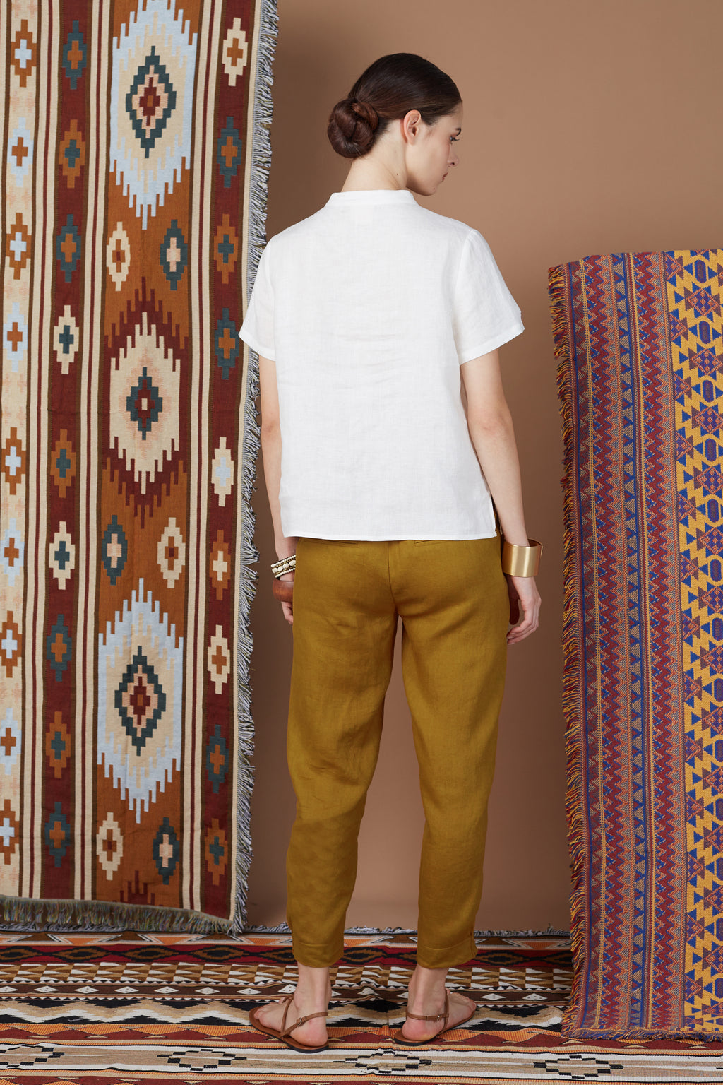 Linen Embroidery Top