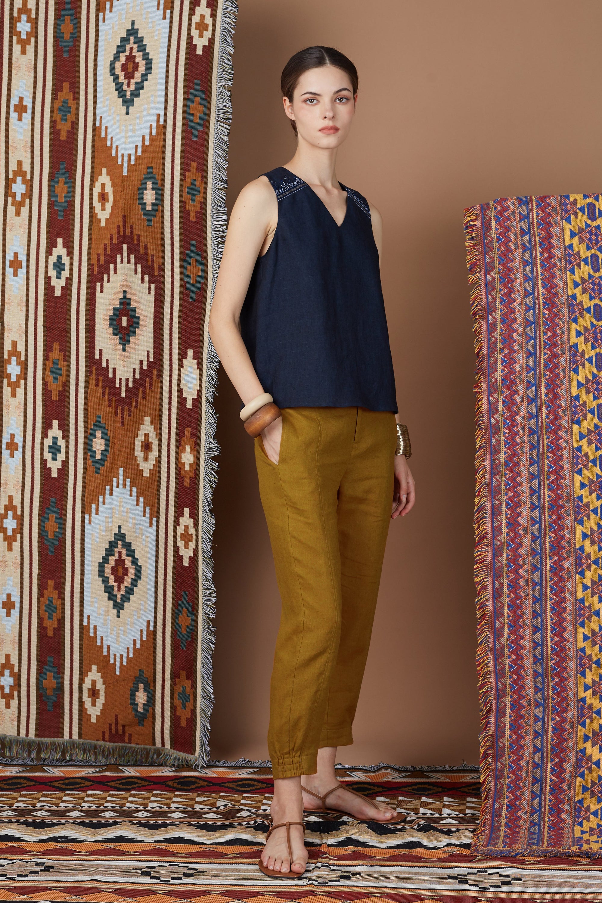 KYLE ELASTIC HEM TAPERED PANTS