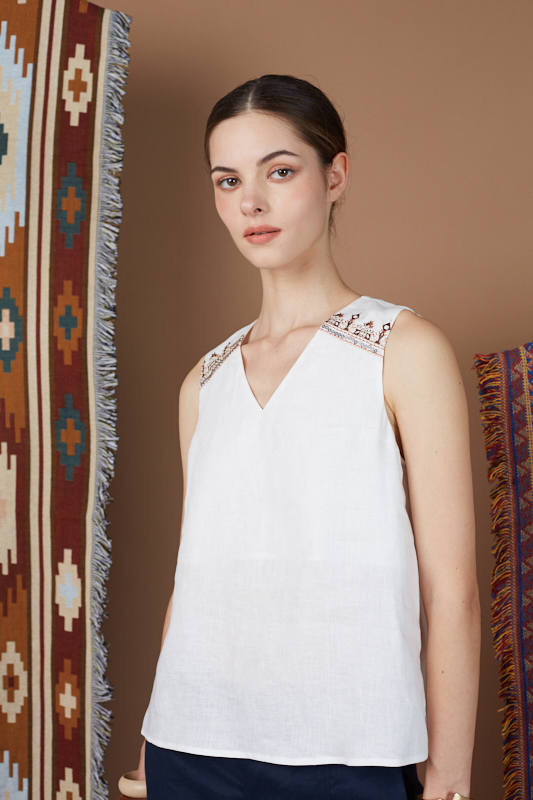 AROLIN BEADED TOP